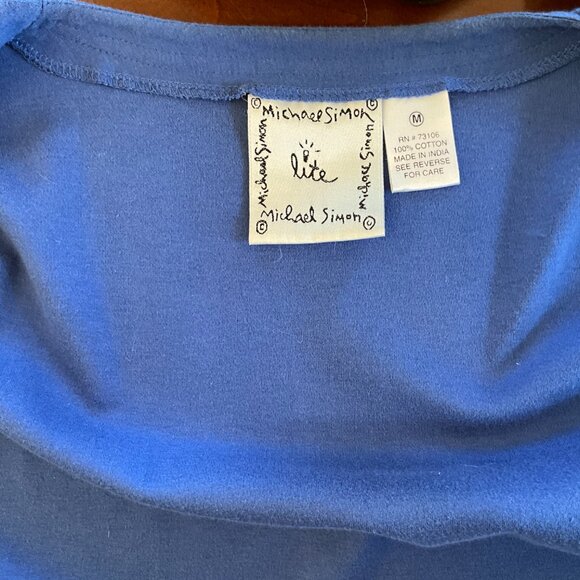 Rare Royal Blue Michael Simon Lite Cardigan Skating Party - Picture 5 of 5